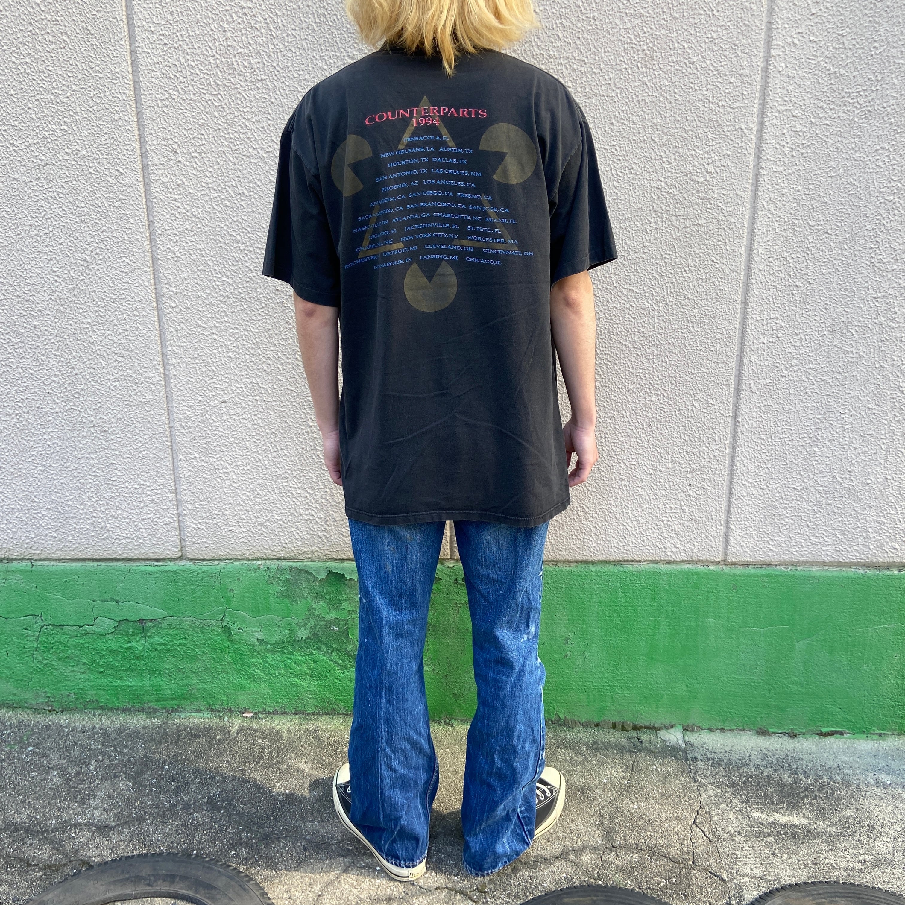 90s USA製 rush ラッシュ バンドTシャツ ツアーT ブラック XL | 古着屋 Uan