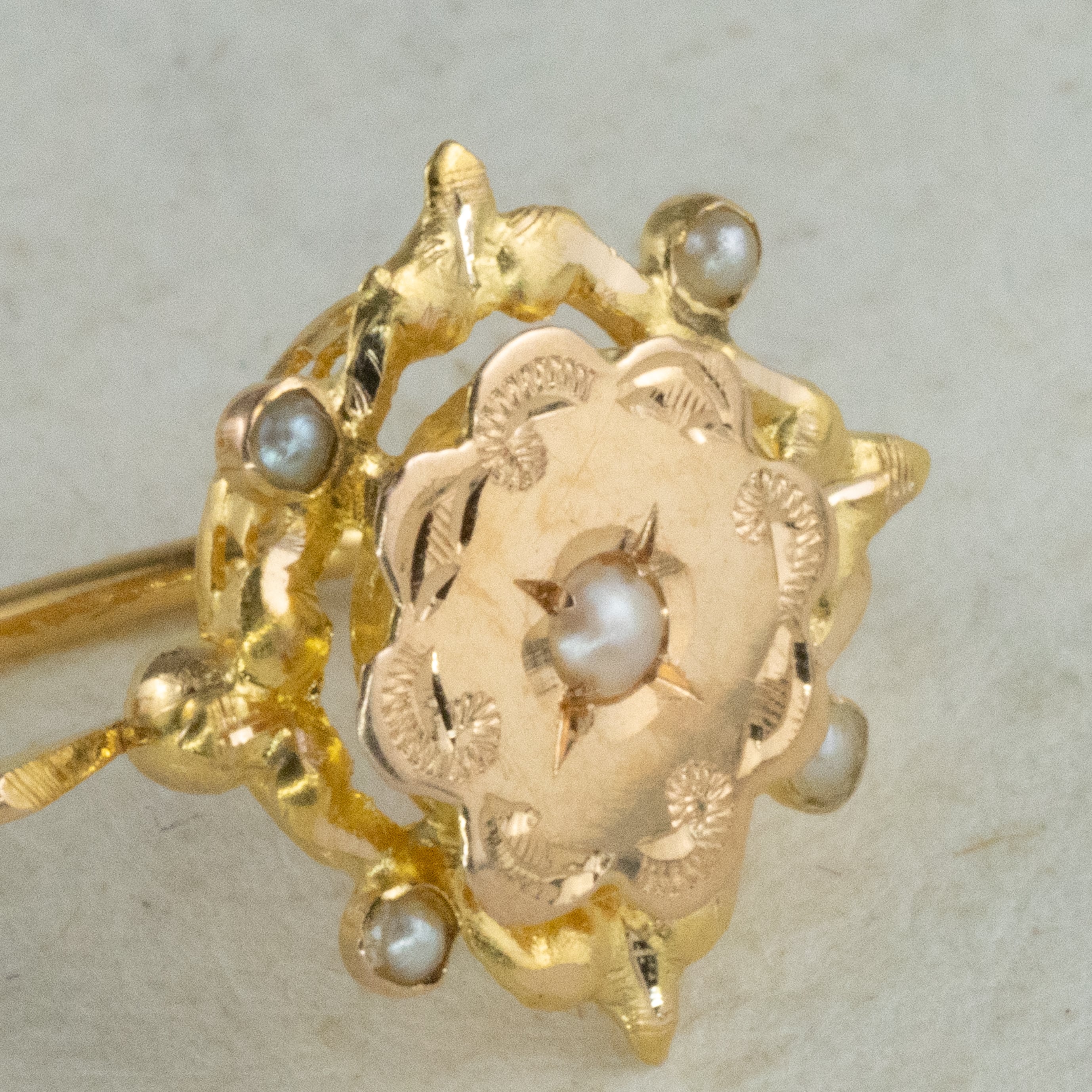 フランス アンティーク ジュエリー ピアス 18k ヴィンテージ 