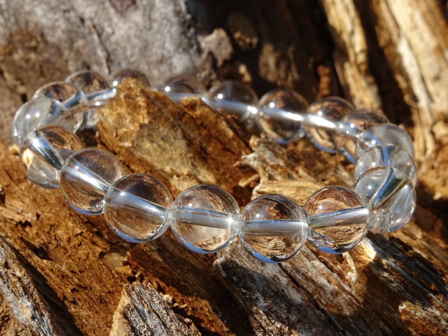 アンティークビーズ/水晶ブレスレット アンティークビーズ/水晶ブレスレット