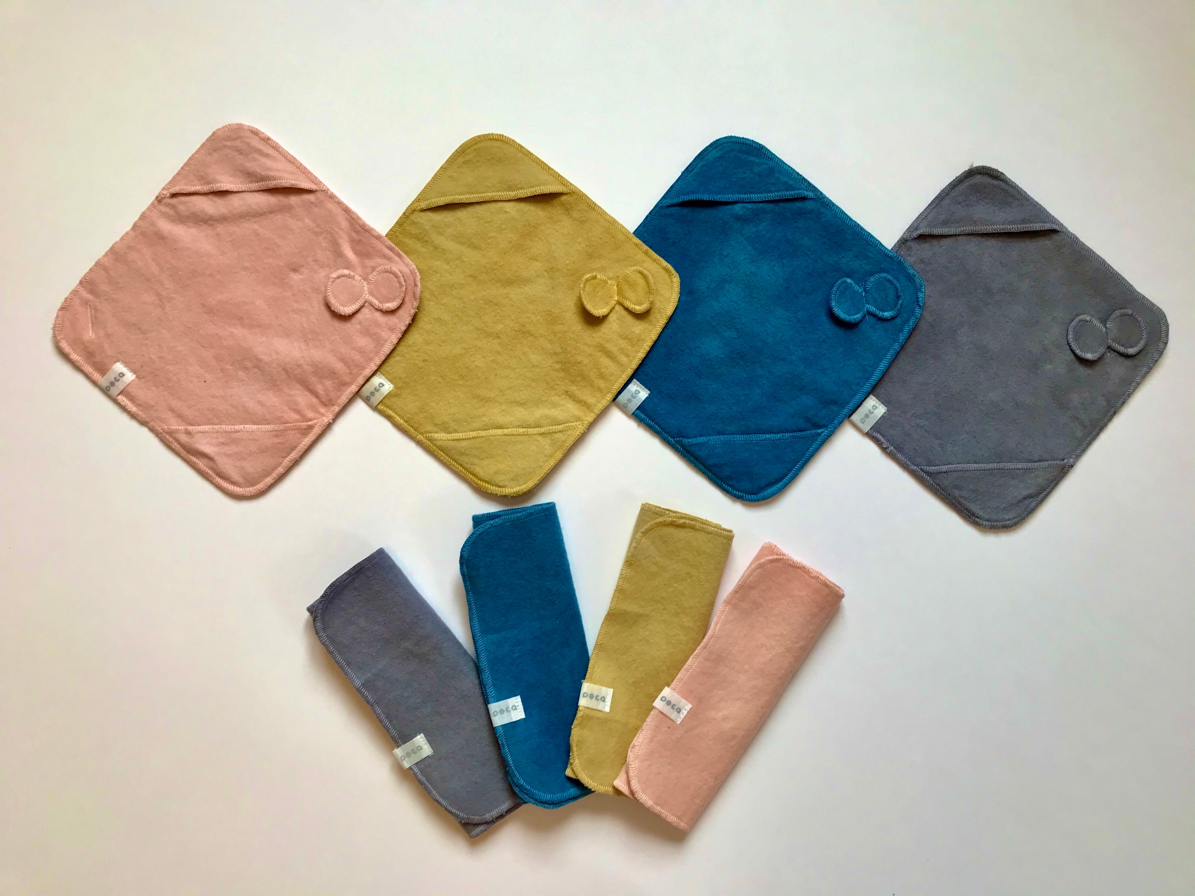 植物染 布ナプキン 少ない日セット | 布ナプキン・布おむつカバー 