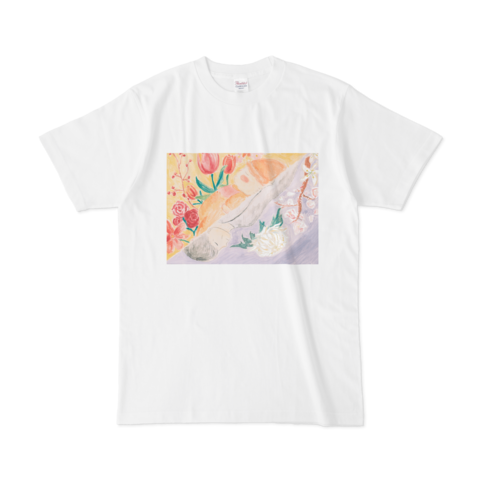 【税込・送料無料】植松咲衣デザインTシャツ 「迎える赤、送る白」