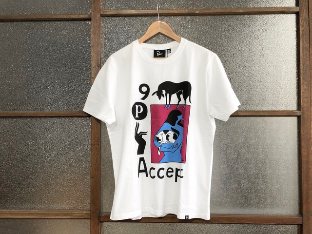 BY PARRA ACCEPT TEE (WHITE)