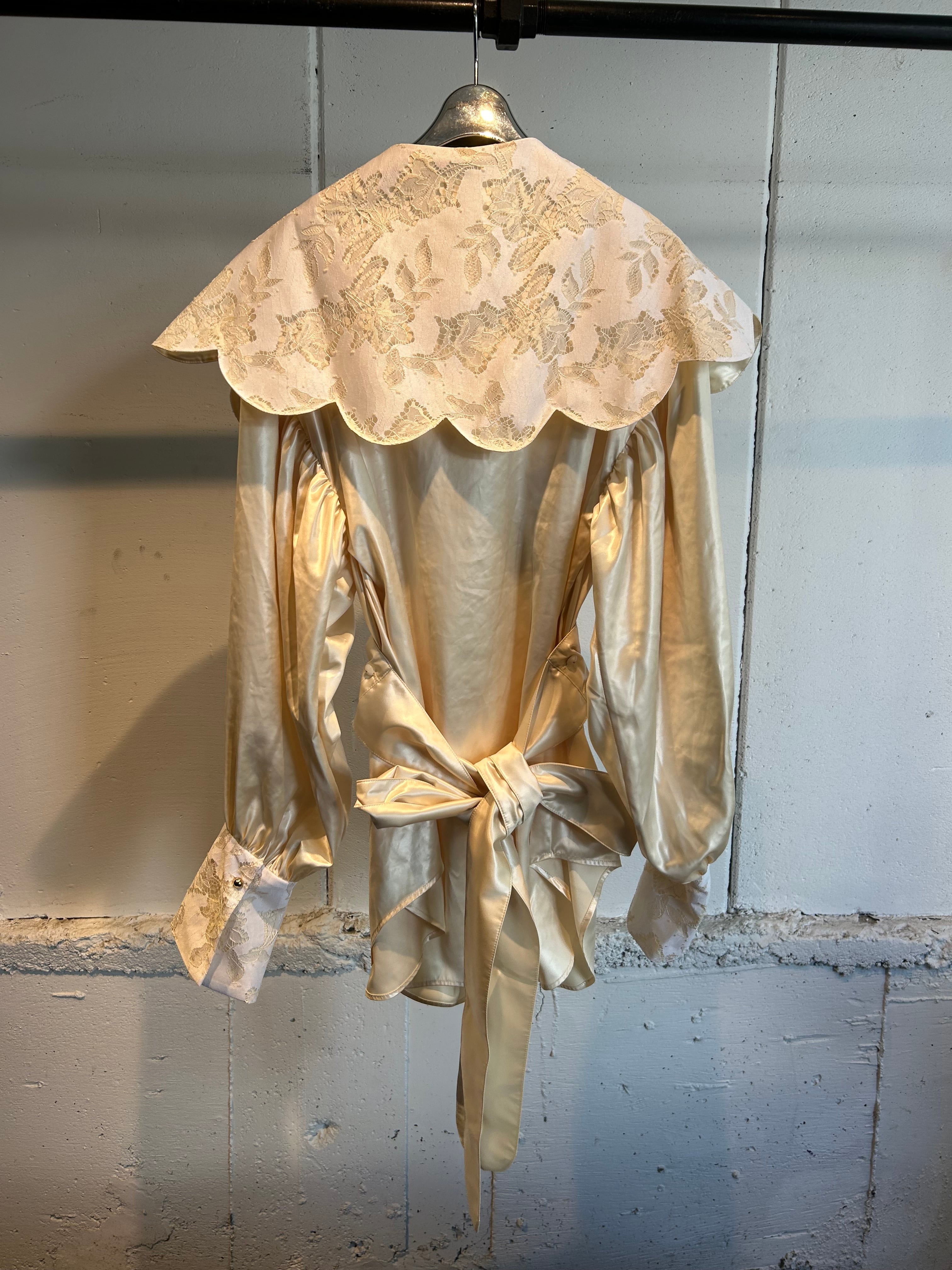 トップス DECOdepuis1985 lace collar belt shirts DECOdepuis1985 lace collar belt shirts | AAR