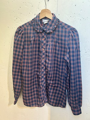 【ご購入のお客様専用】70's  Blue×red check shirt