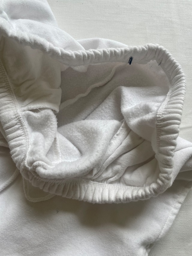 90s Vintage Solid White Sweat Pants M-L