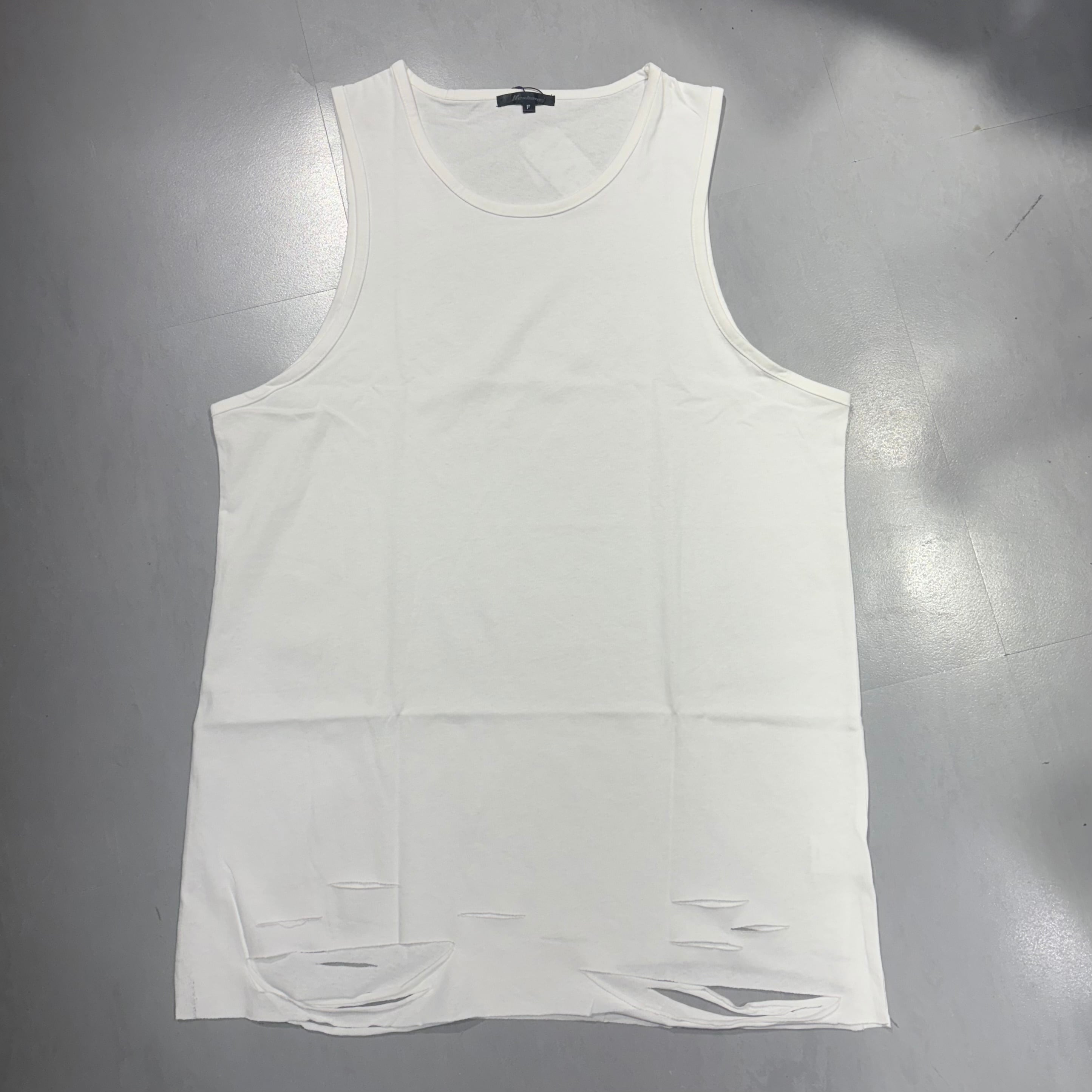 【CANDY SELECT 】ダメージ加工タンクトップ 211108 タンクトップ グランジ  トップス ストリート 地雷 サブカル ブランド ユニセックス