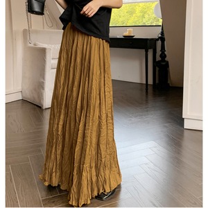 しわ プリーツ ロング スカート 10220