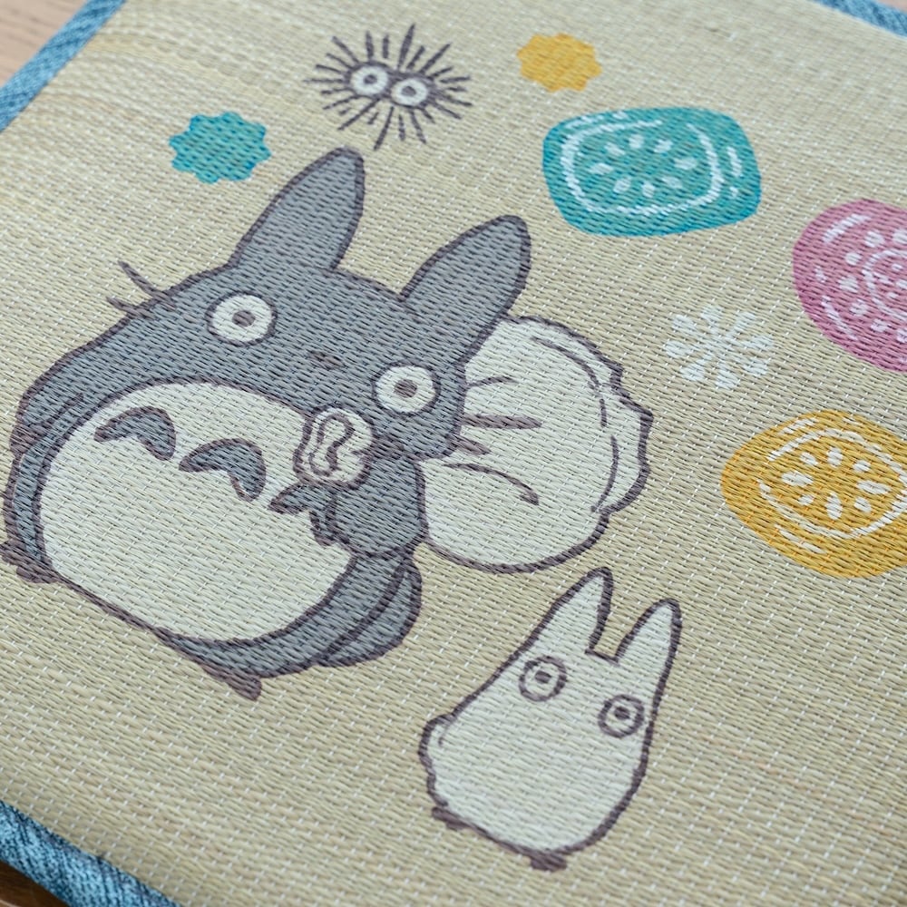 となりのトトロ い草 シートクッション 40×40cm ドロップ（3598） | す