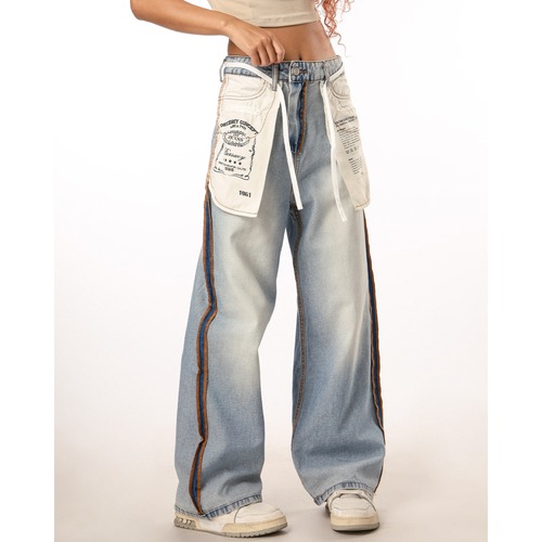 unique reverse design denim　ユニークリバースデザインデニム　J0984