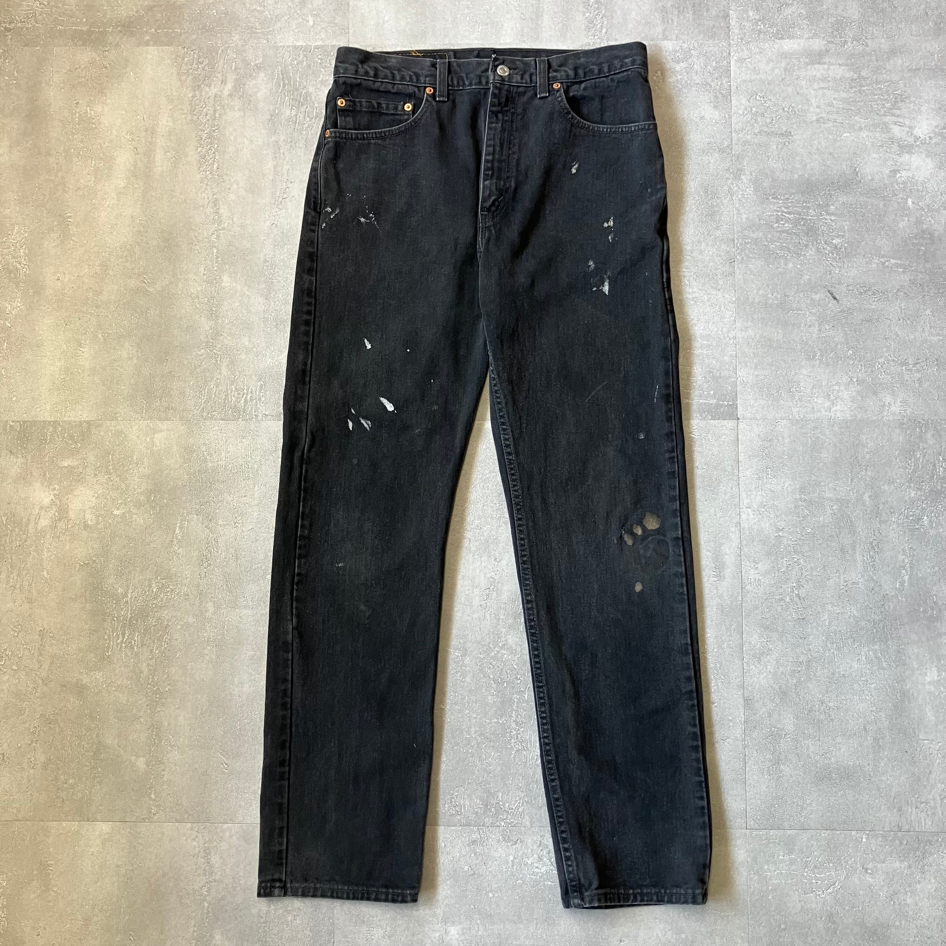 《実寸w31l31》Levi's リーバイス 505 00s usa製 ブラックデニム No.3418