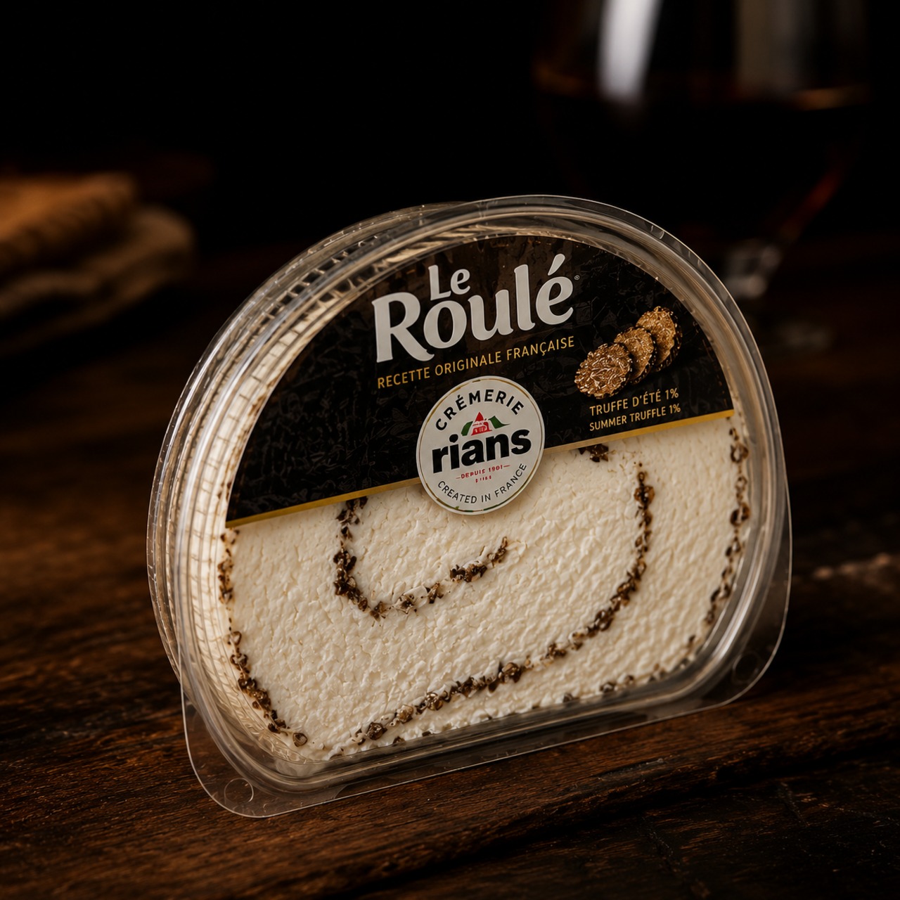 フランス産 ル・ルーレ・ア・ラ・トリュフ 100g｜トリュフ香るフレッシュチーズロール LE ROULET A LA TRUFFE Truffle Cheese Roll 100g