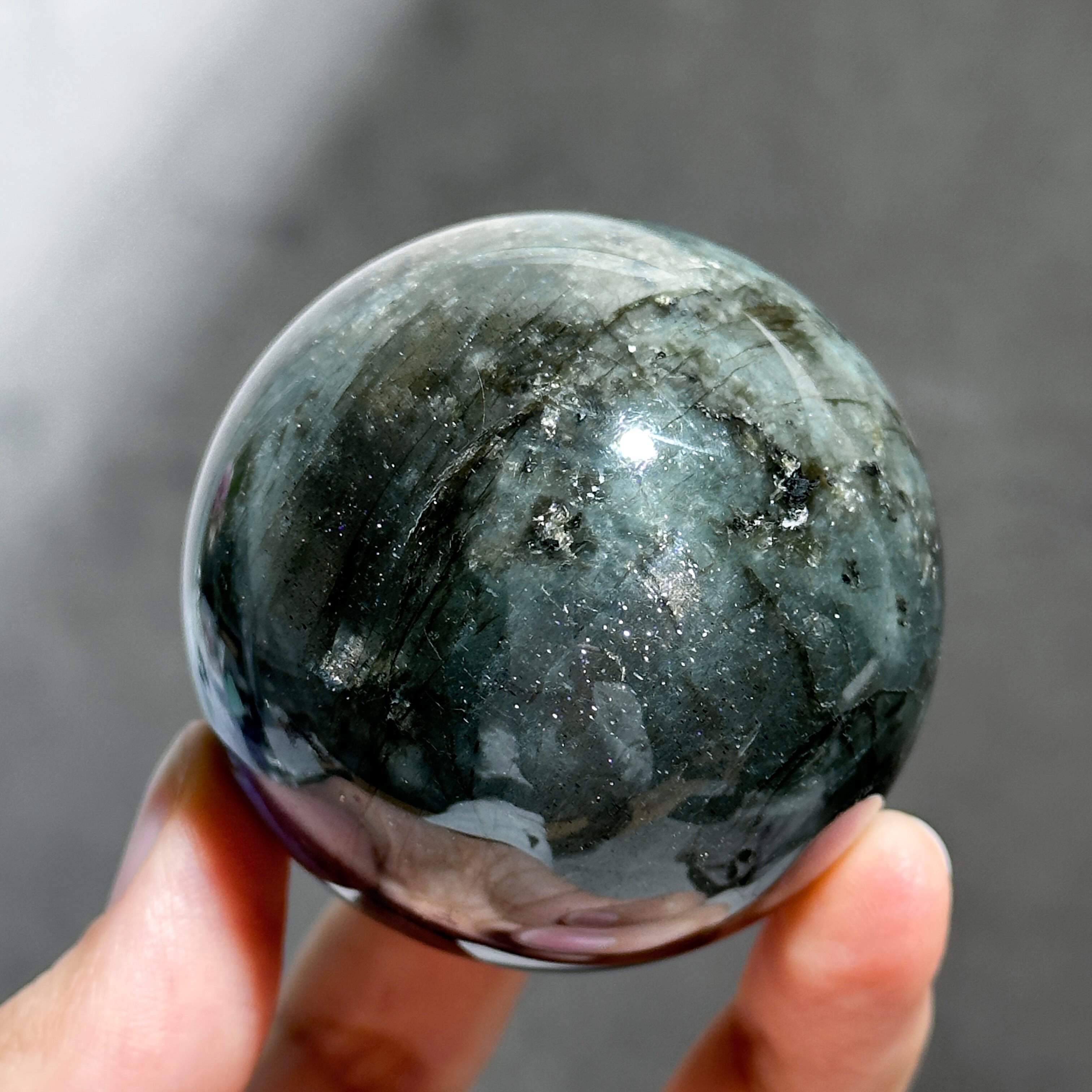 ラブラドライト スフィア 61◇ Labradorite ◇天然石・鉱物
