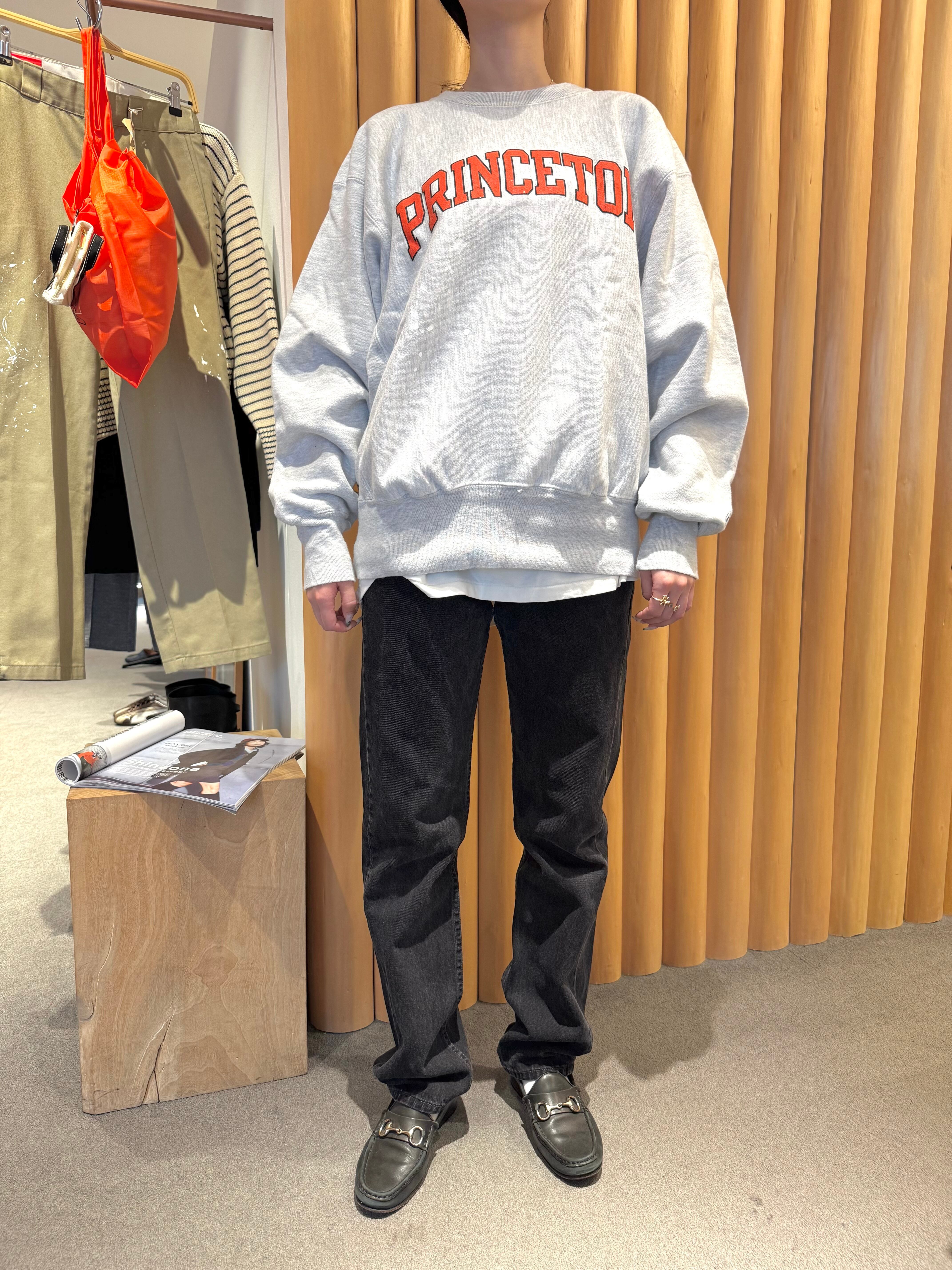 CU3-3 USED PAINT SWEAT "PRINCETON"-GREY-✳︎