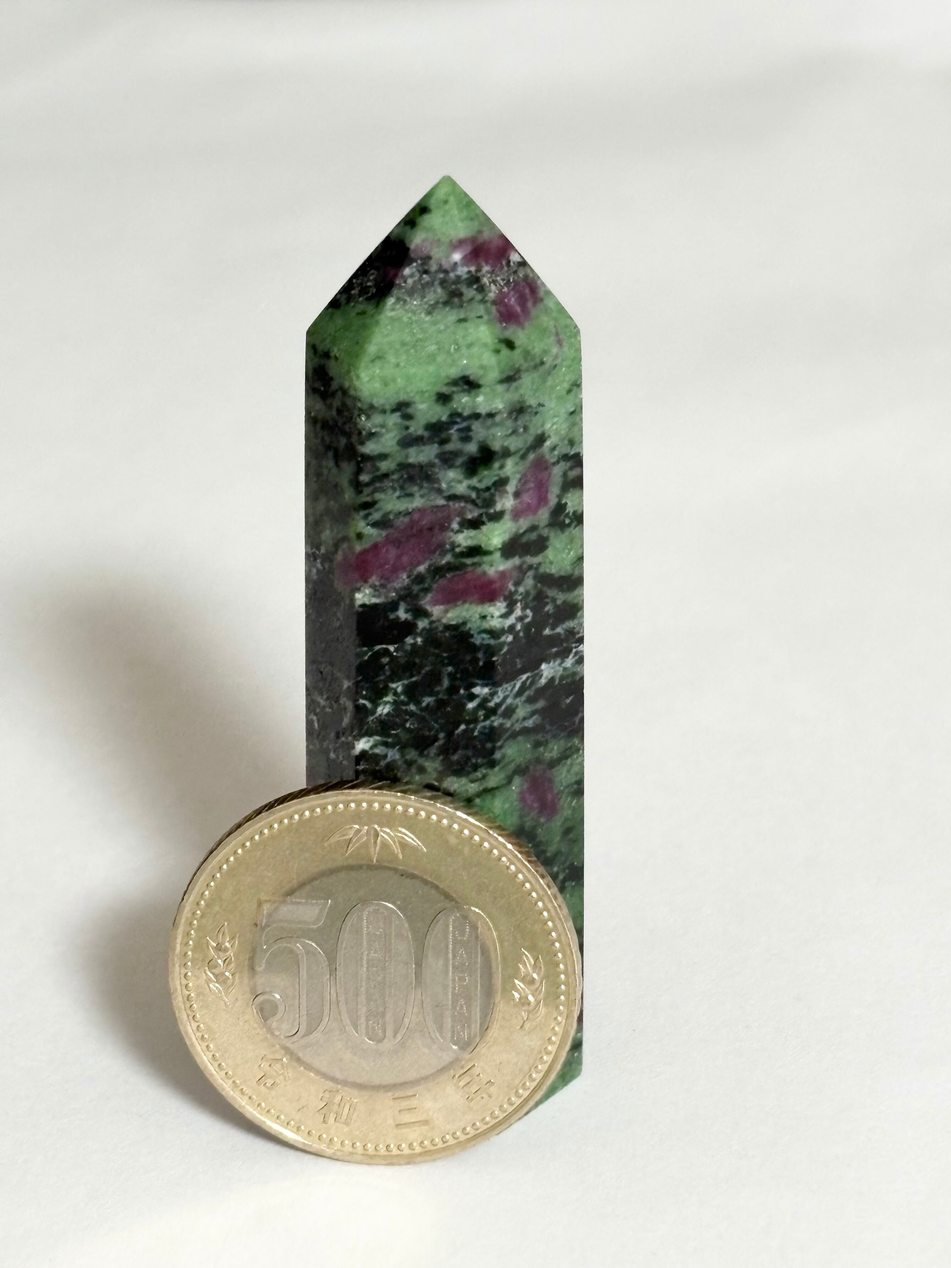 ルビーインゾイサイトポイント(六角柱)約37g | 天然石•パワーストーン