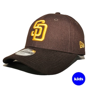 【子供用】 ニューエラ ストラップバックキャップ 帽子 NEW ERA 9forty キッズ MLB サンディエゴ パドレス フリーサイズ NR12351325