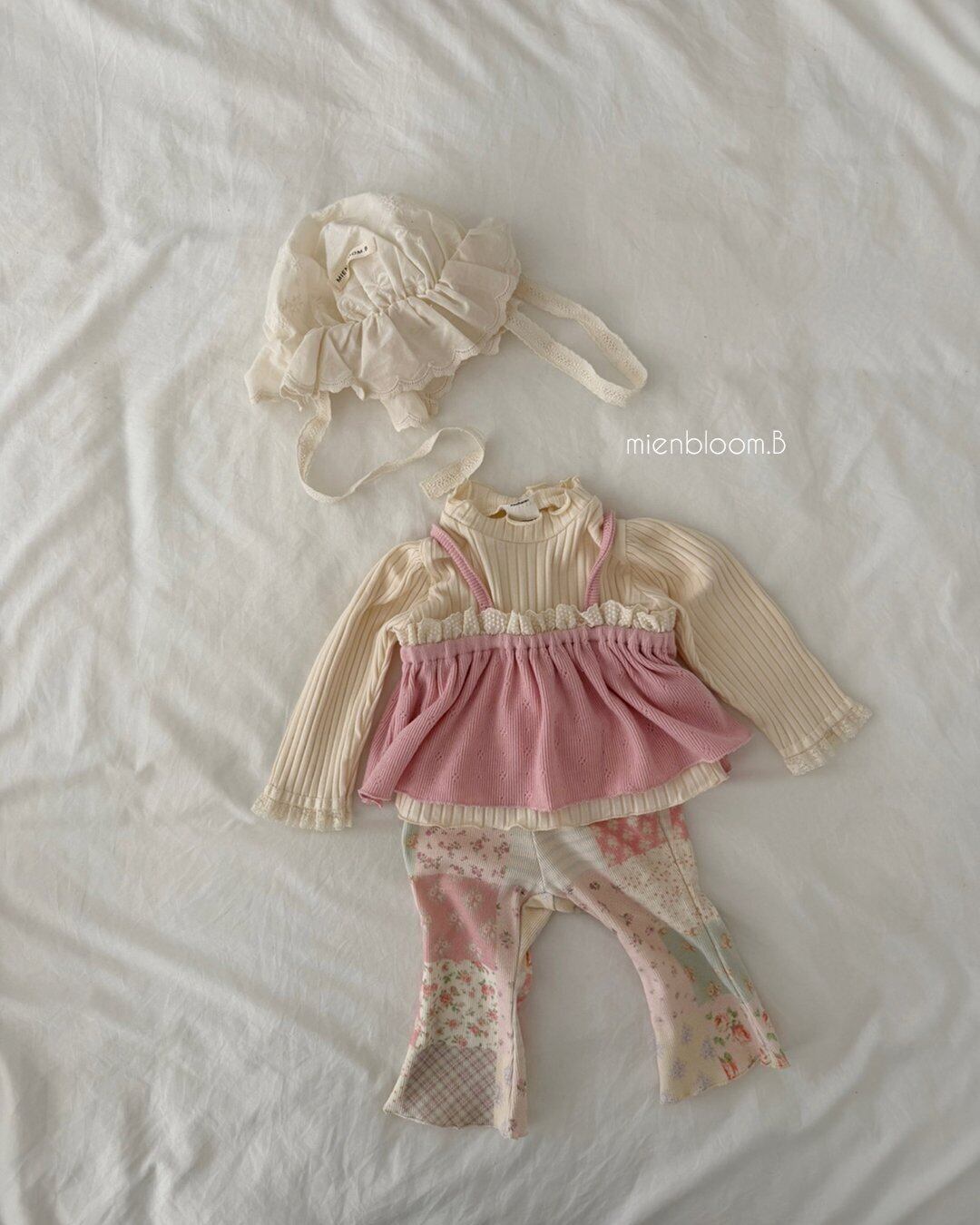送料無料【予約】/ baby パッチブーツカットレギンス / mienbloom