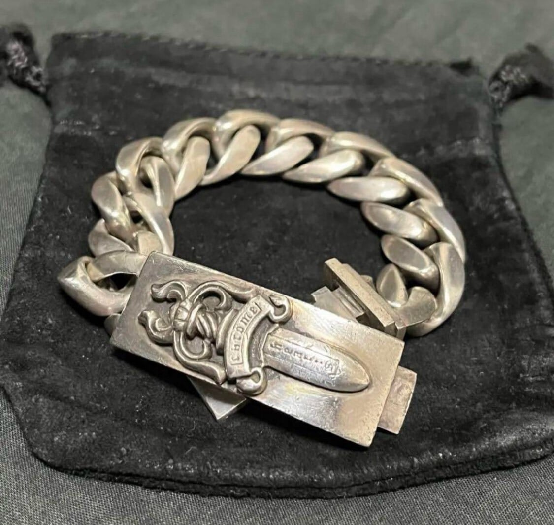 CHROME HEARTS クロムハーツ ダガーIDブレスレット クラシック11リンク