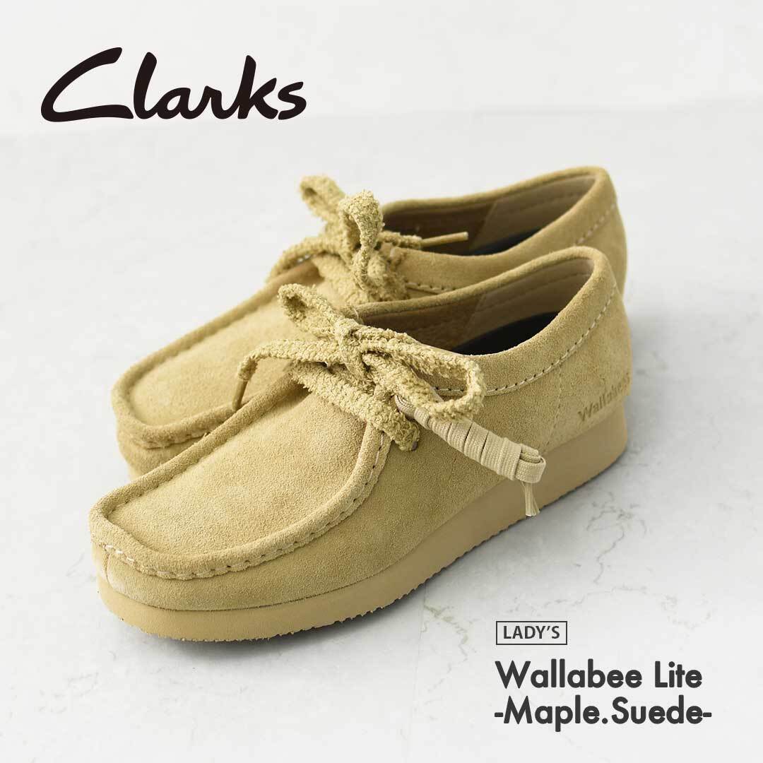 【美品】クラークス ワラビーローファー スエード 23.5cm相当(UK5) Clarks [クラークス正規販売店] Wallabee Lite-Maple.Suede- [26328081