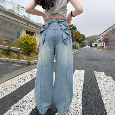 ✨即納✨ [120-170] バックリボンデニムパンツ 25ss135 | Lalan kids