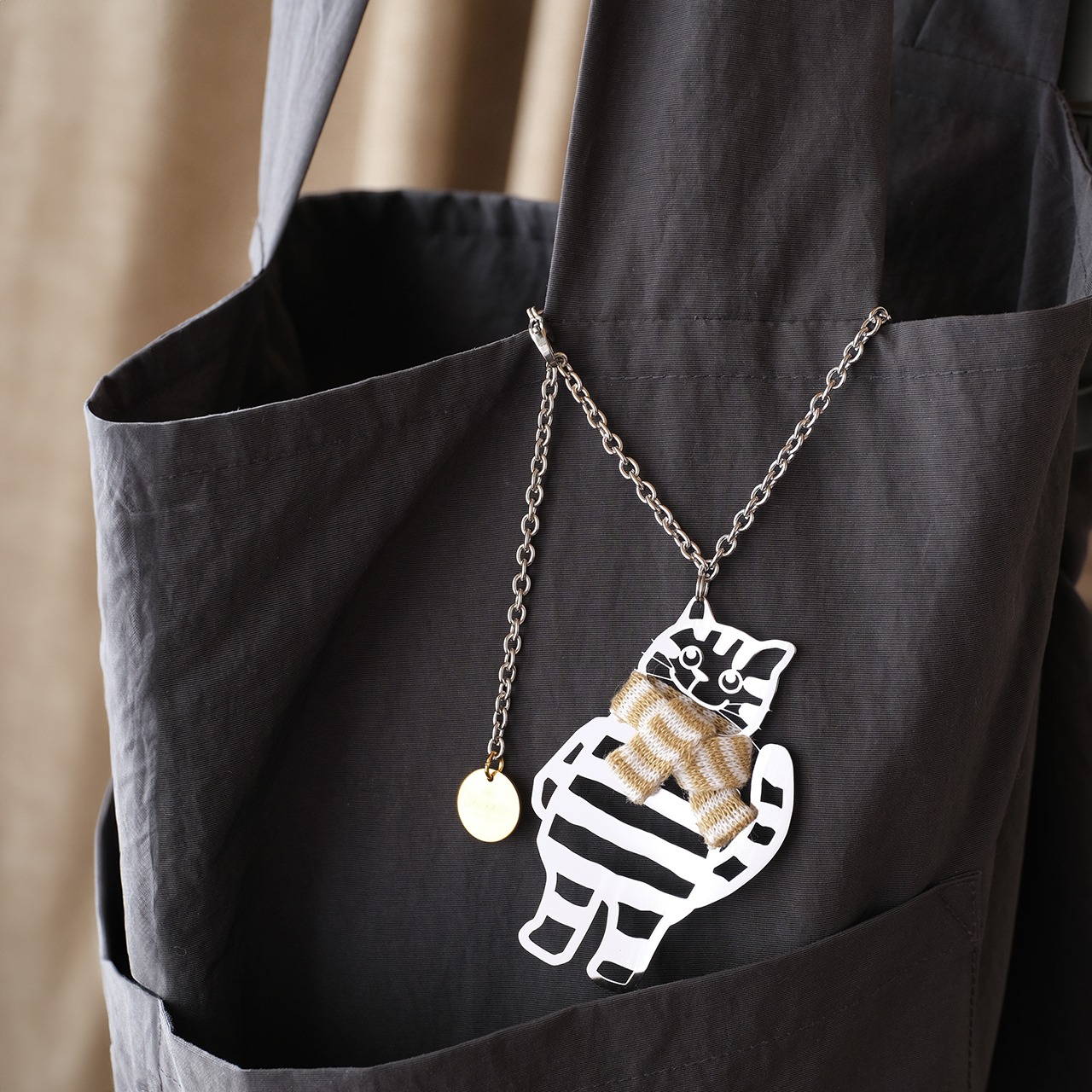 Joaquin Brothers バッグチャーム_ヒューゴ(ベージュ)