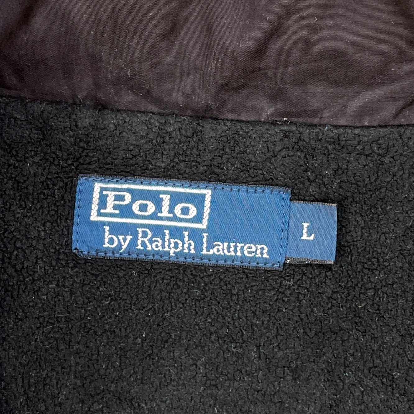90's Polo by Ralph Lauren ナイロンジャケット 刺繍ロゴ 裏フリース