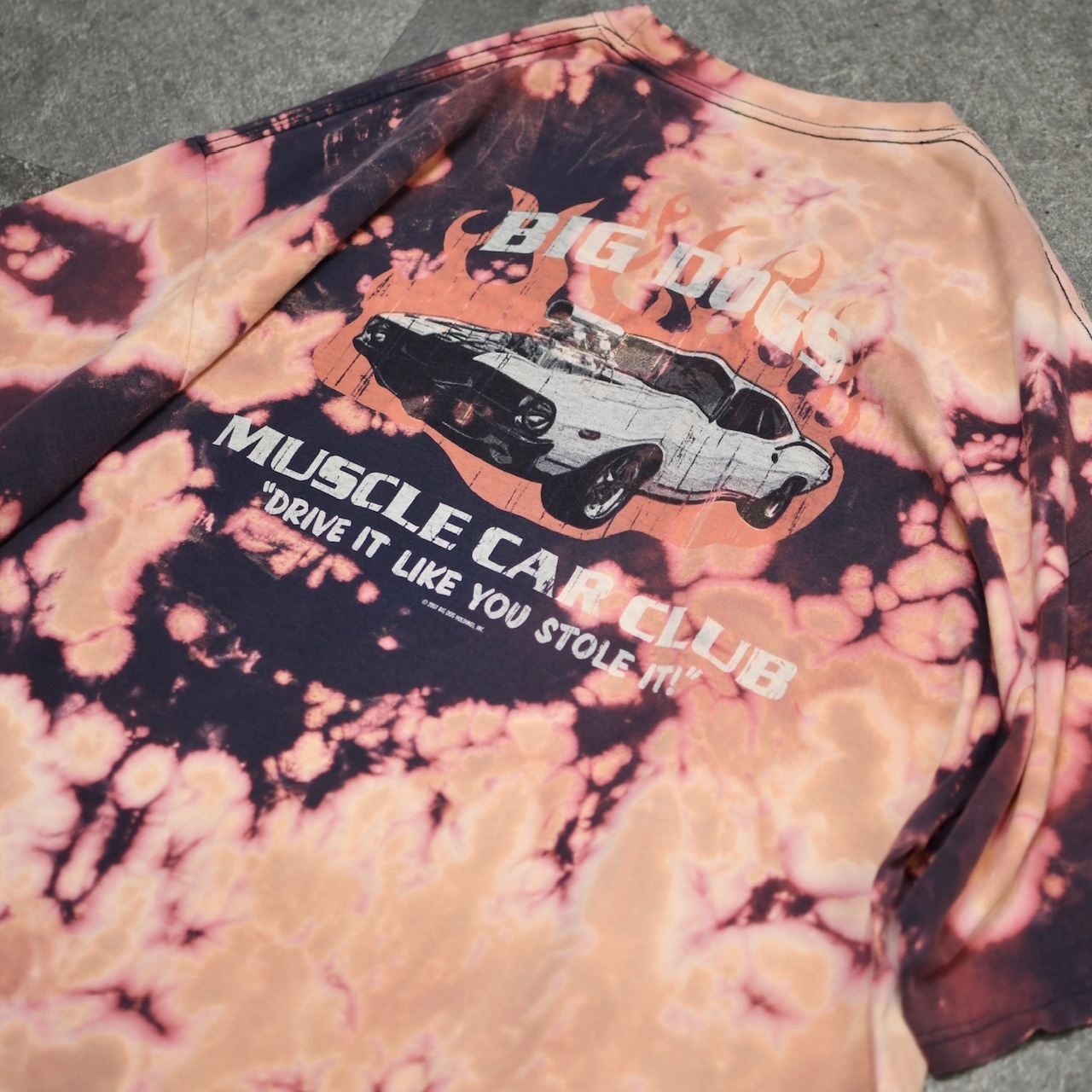 BIG DOGS bleach print tee