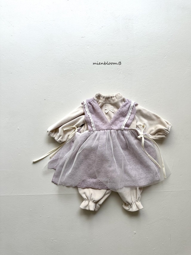 予約 BABY - Fleece Princess One Piece [ mienbloom.B ]