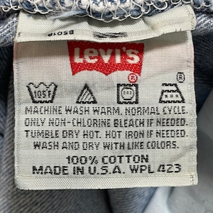 【LEVI'S】90s USA製 501 デニム ジーンズ ジーパン W36 L32 ボタン裏 刻印 520 ボタンフライ エルパソ工場 リーバイス 1995年 ビッグサイズ us古着