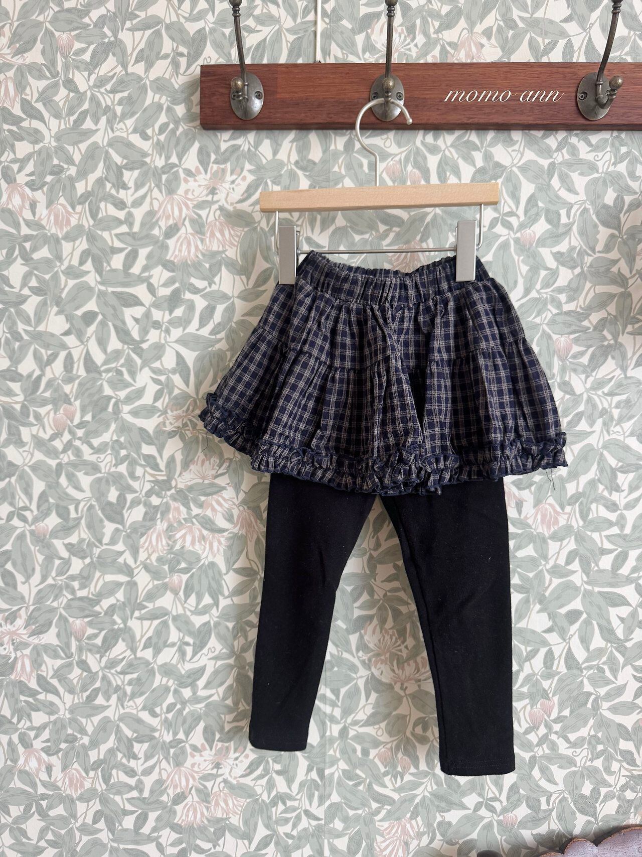 【予約】Check Skirt Leggings / momo ann