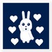 うさぎのラブレター2[ミッドナイトブルー]　(ステッカーB)