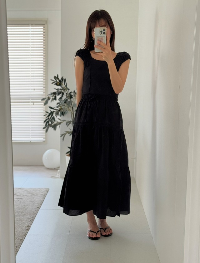 (予約) restock / Teard banding skirt 2color