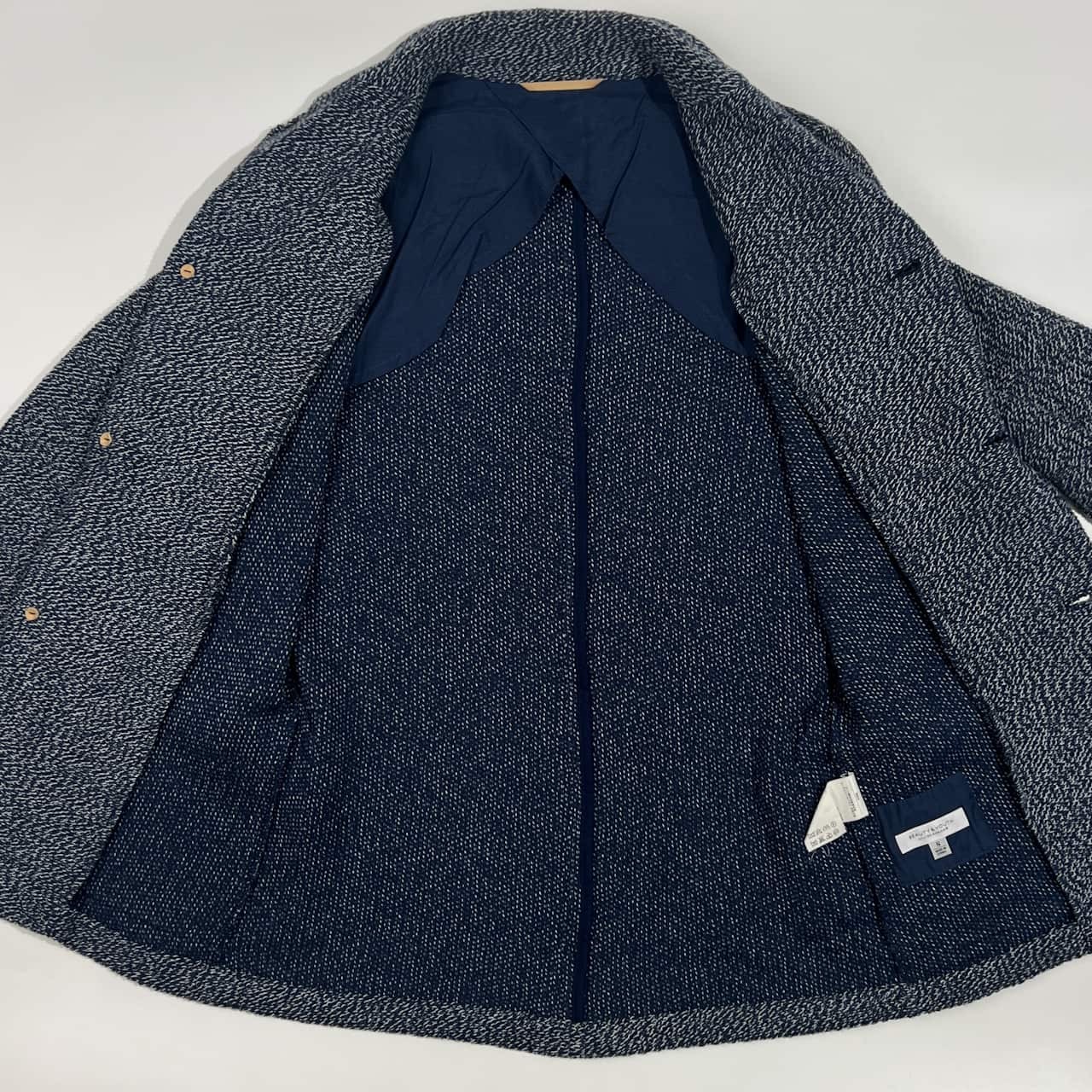 BEAUTY & YOUTH UNITED ARROWS ビューティアンドユース ユナイテッドアローズ コットン ニット ジャケット カーディガン S/ブルー メンズ