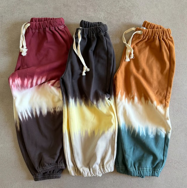 tie dye sweat pants / 3col
