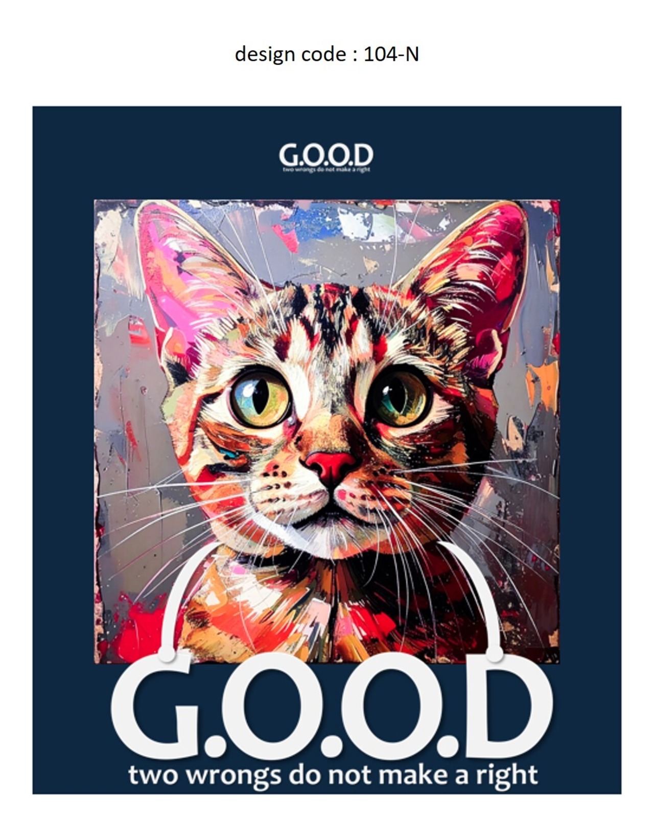 T-shirt x 104-N・画像2