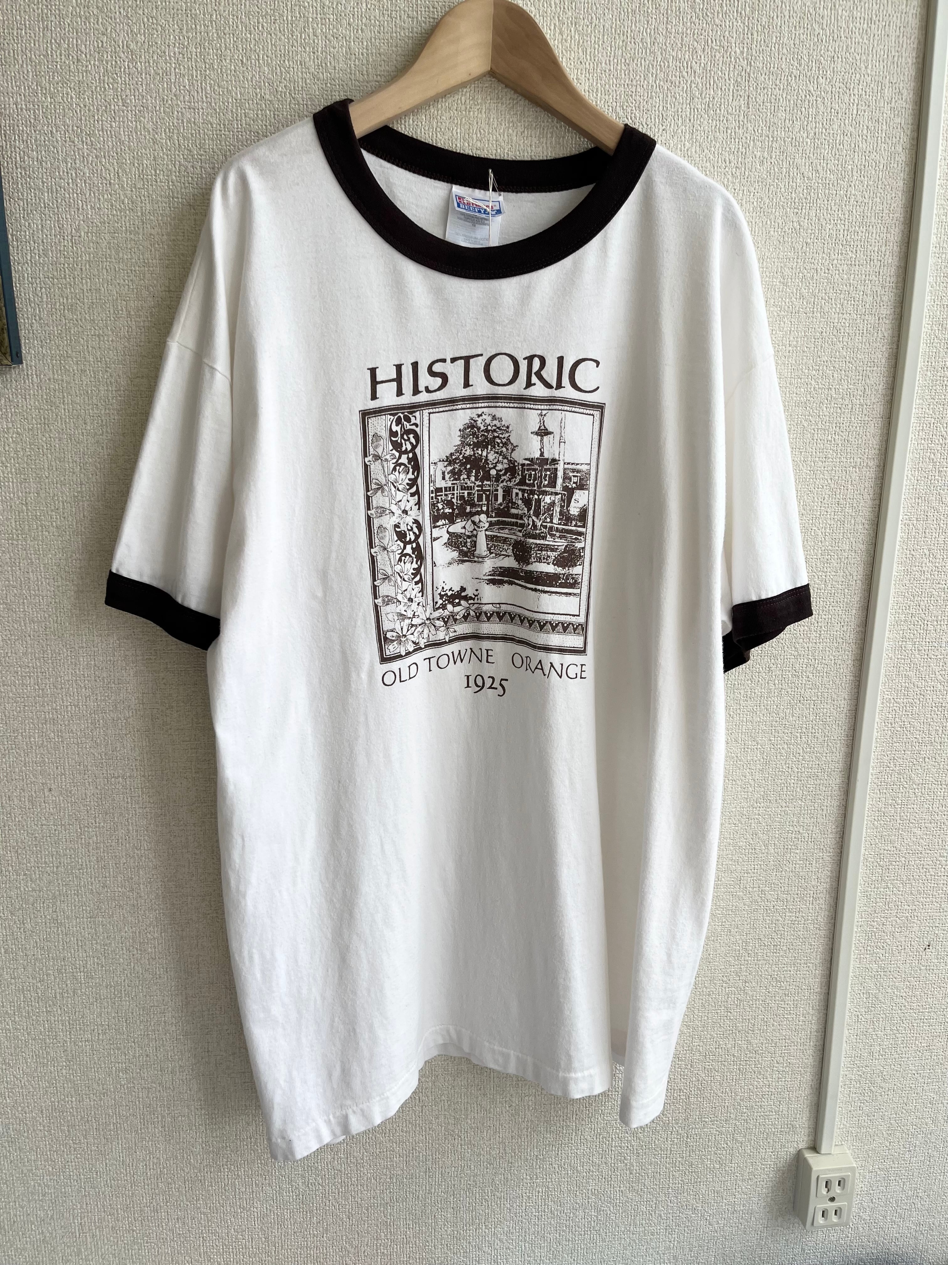 古着 90s usa製HanesリンガーT "HISTORIC"