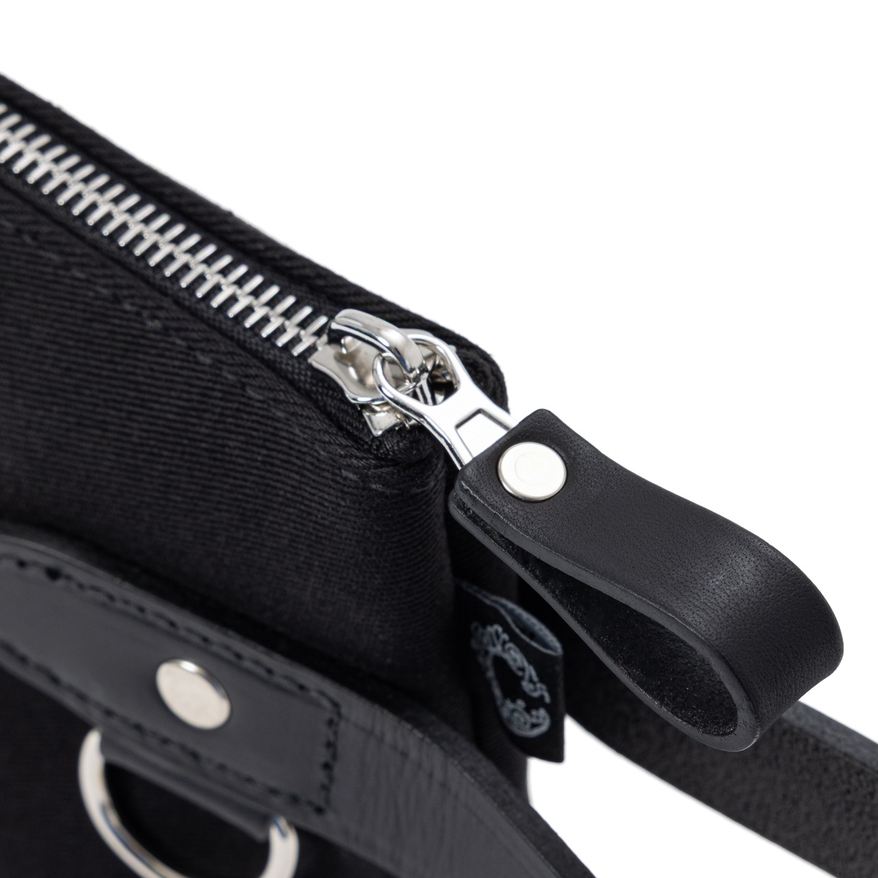 ZIPPED POUCH 3rd / DALBY CANVAS  BLACK - 5