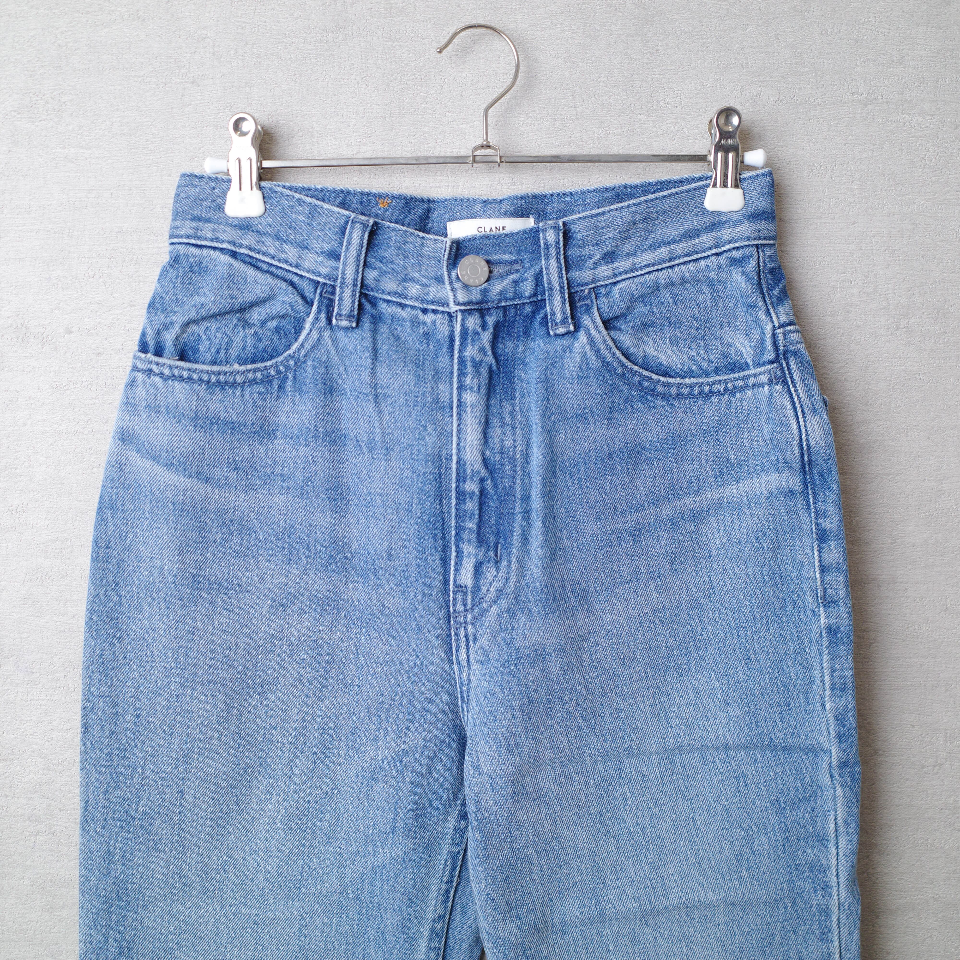 [NEW] CLANE	DENIM FLARE PANTS BLUE 15111-7361