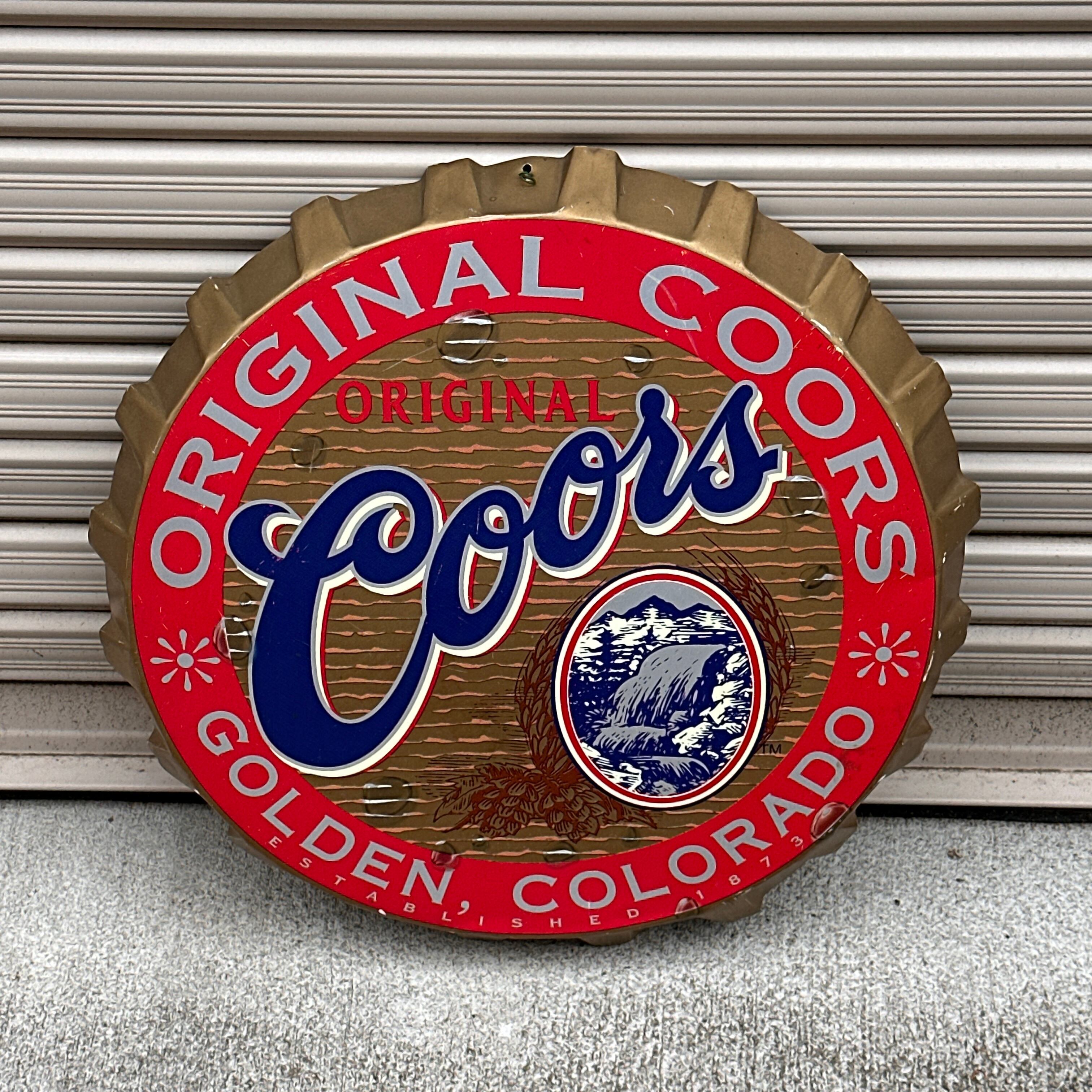 Coors（クアーズ）ボトルキャップ型ティンサイン | Various Vintage