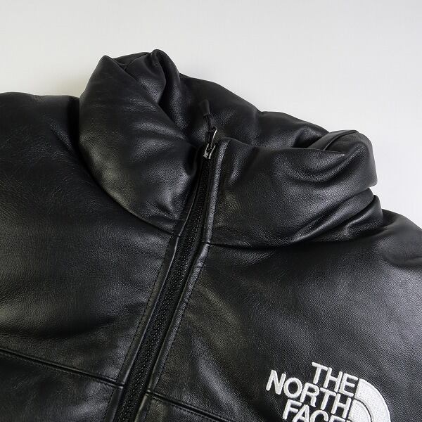 Lサイズ SUPREME TNF Leather Nuptse Jacket