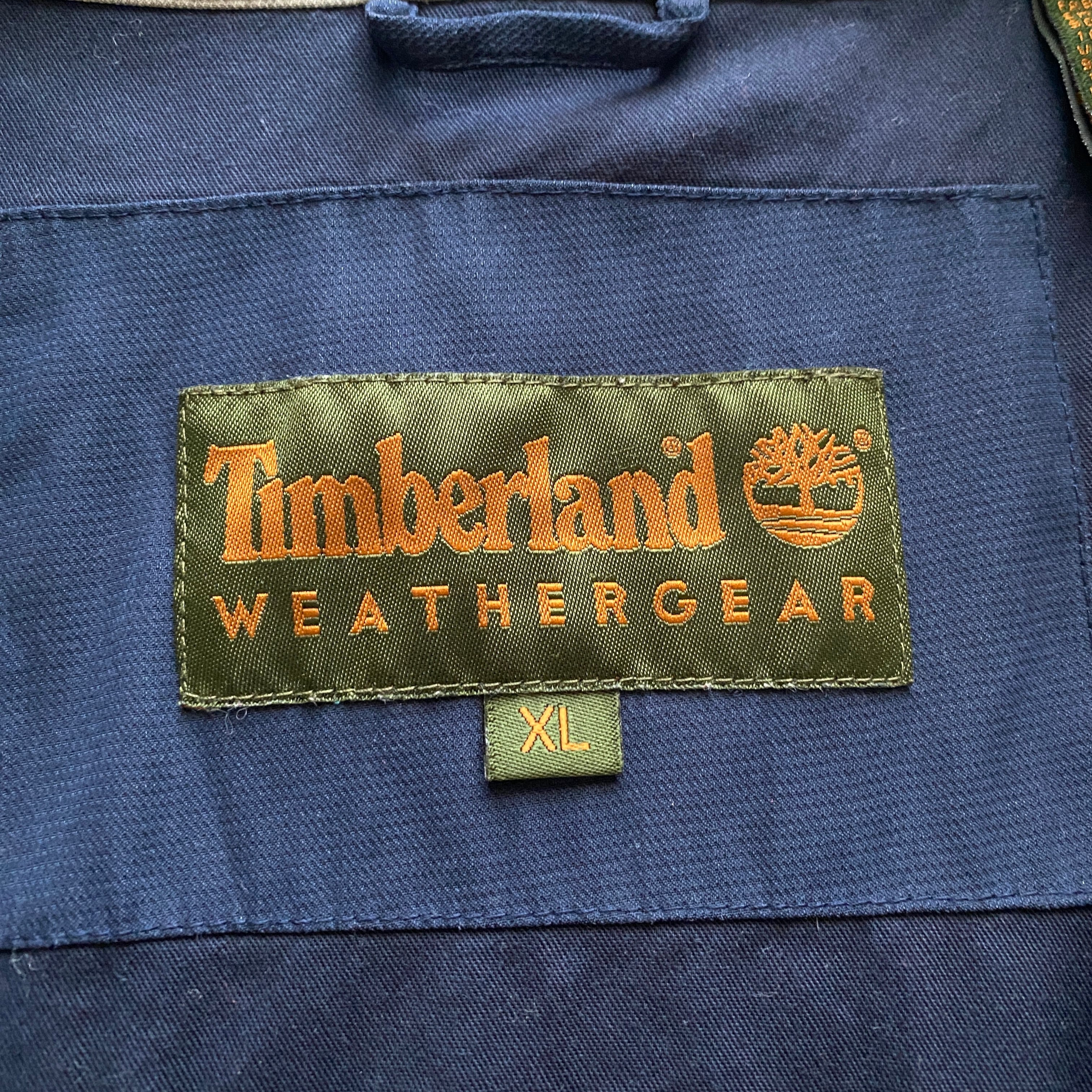 『チェックシャツ』90s  ティンバーランド 刺繍ロゴ ワンポイント