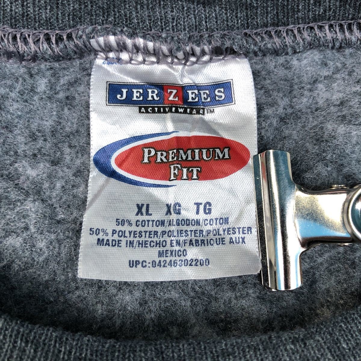 JERZEES スウェット トレーナー XL ダークグレー ジャージーズ 無地