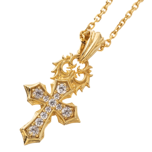 【ペンダント売り上げランキング2位】タイニーパヴェクロスチャーム ACP0366  Tiny pave cross charm/シルバーアクセサリーブランドsilver jewelry