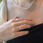 r022【宇垣美里さんご着用】マットなシルバー｜silver925 リング