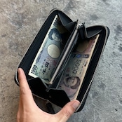 【限定商品】ウォレット ラウンドジップ4 姫路黒桟エレファント