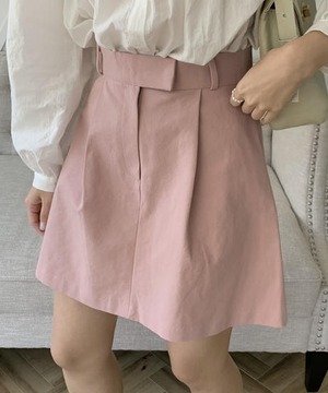 《即納商品》cinnamon mini skirt (ivory / pink)