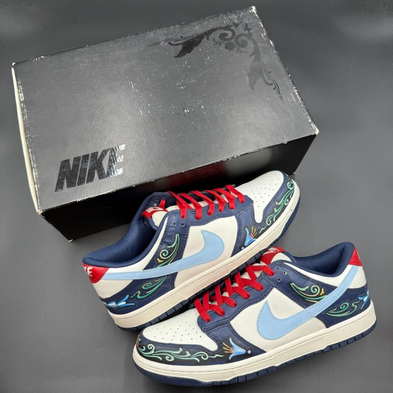 dunk low emb fileteado