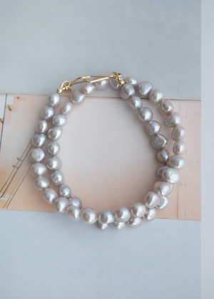 Ennui Gray -アンニュイ グレー- Pearl Necklace