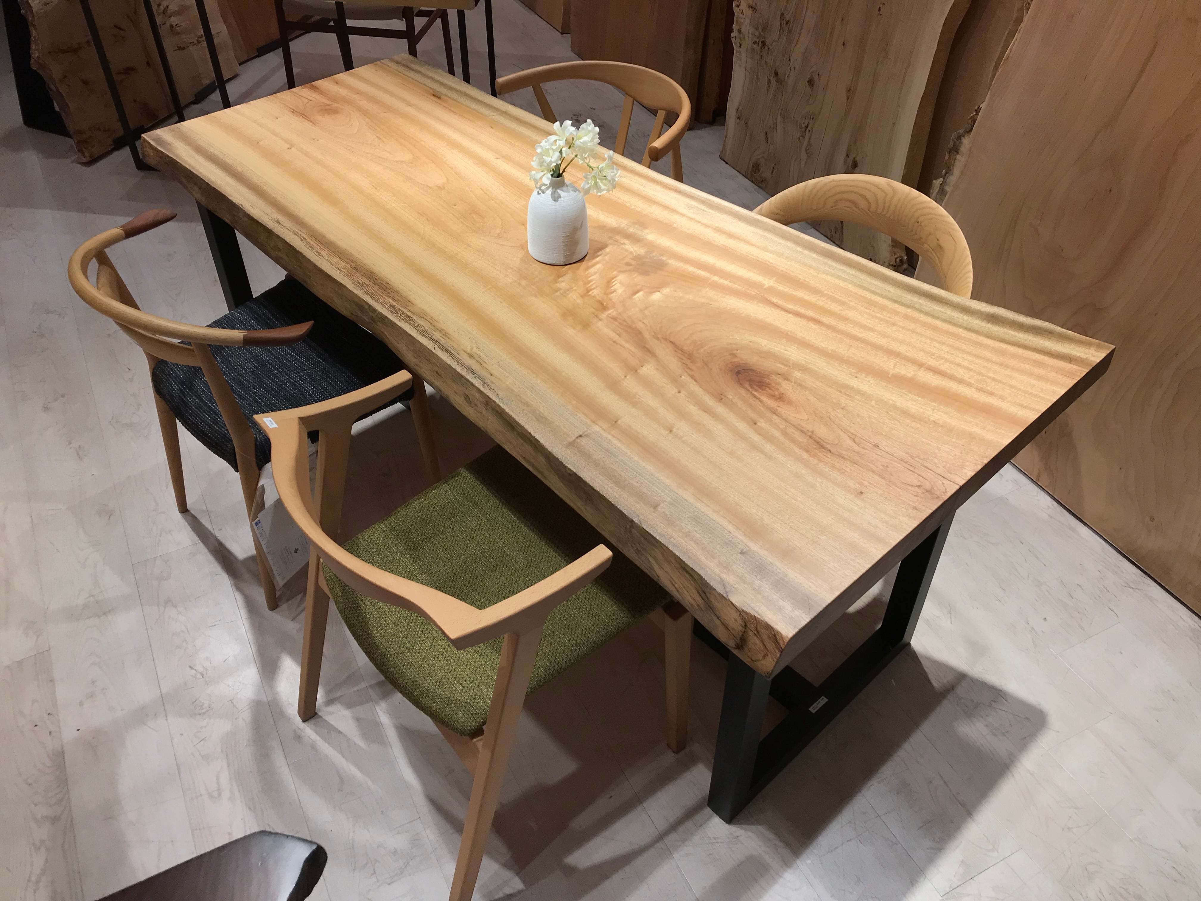 OUTLET】楠（クス）_1800×700-710-840×60 _横浜元町店_テーブル天板/一