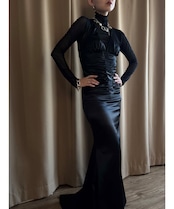 MADE IN U.S.A. mermaid maxi dress-4870-8