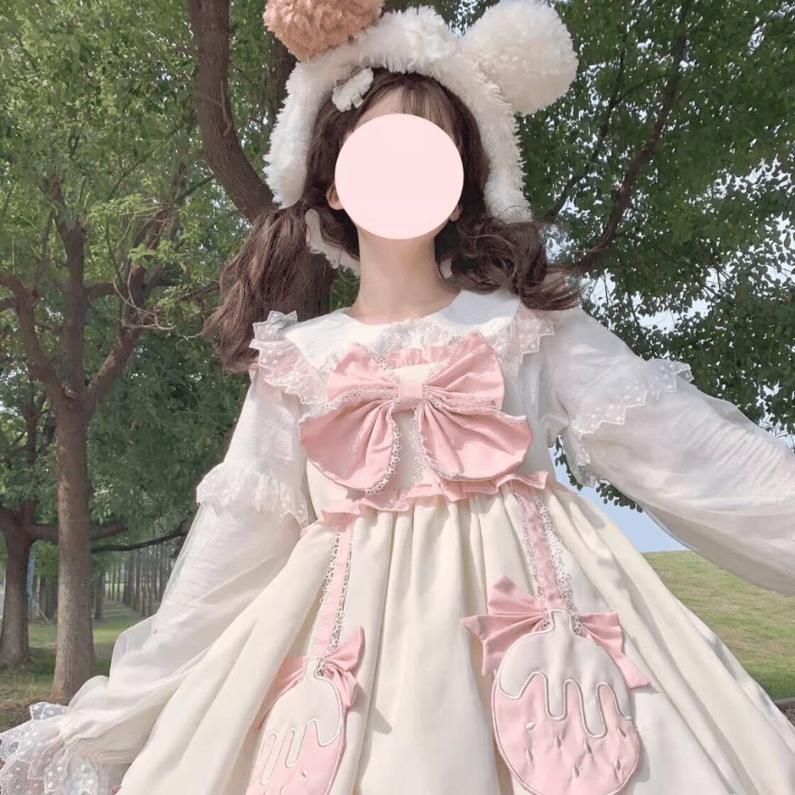 ロリータファッション通販 SEASONZ ゆめかわ ジャンパースカート ストロベリー メルヘン かわいい ガーリー 甘め ロマンティック ゆめかわ服  ロリータファッション lolita | Pay ID
